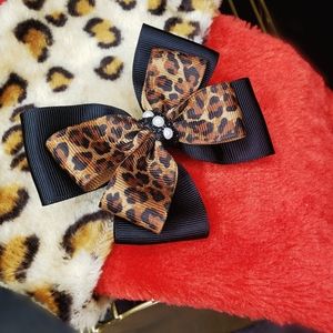 Printed Little Girl's Hairbow Clip